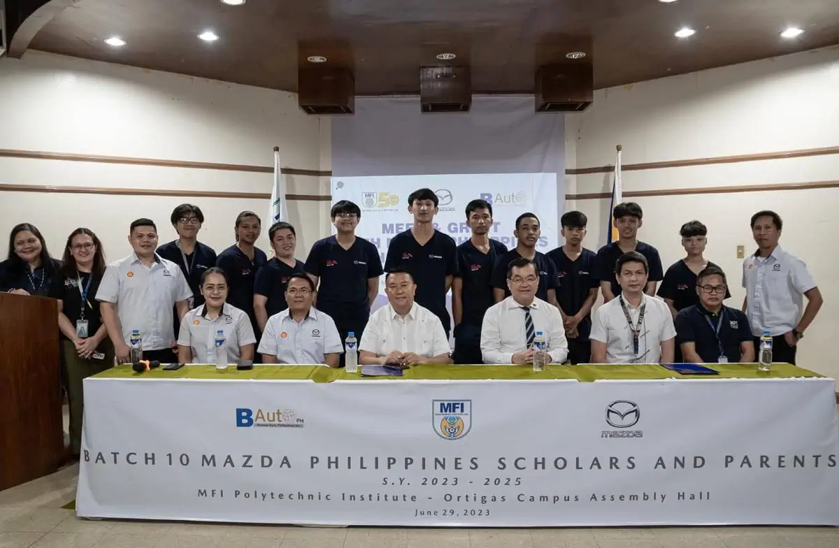 Mazda Philippines Welcomes 10th Batch of Scholars to MFI Polytechnic Institute